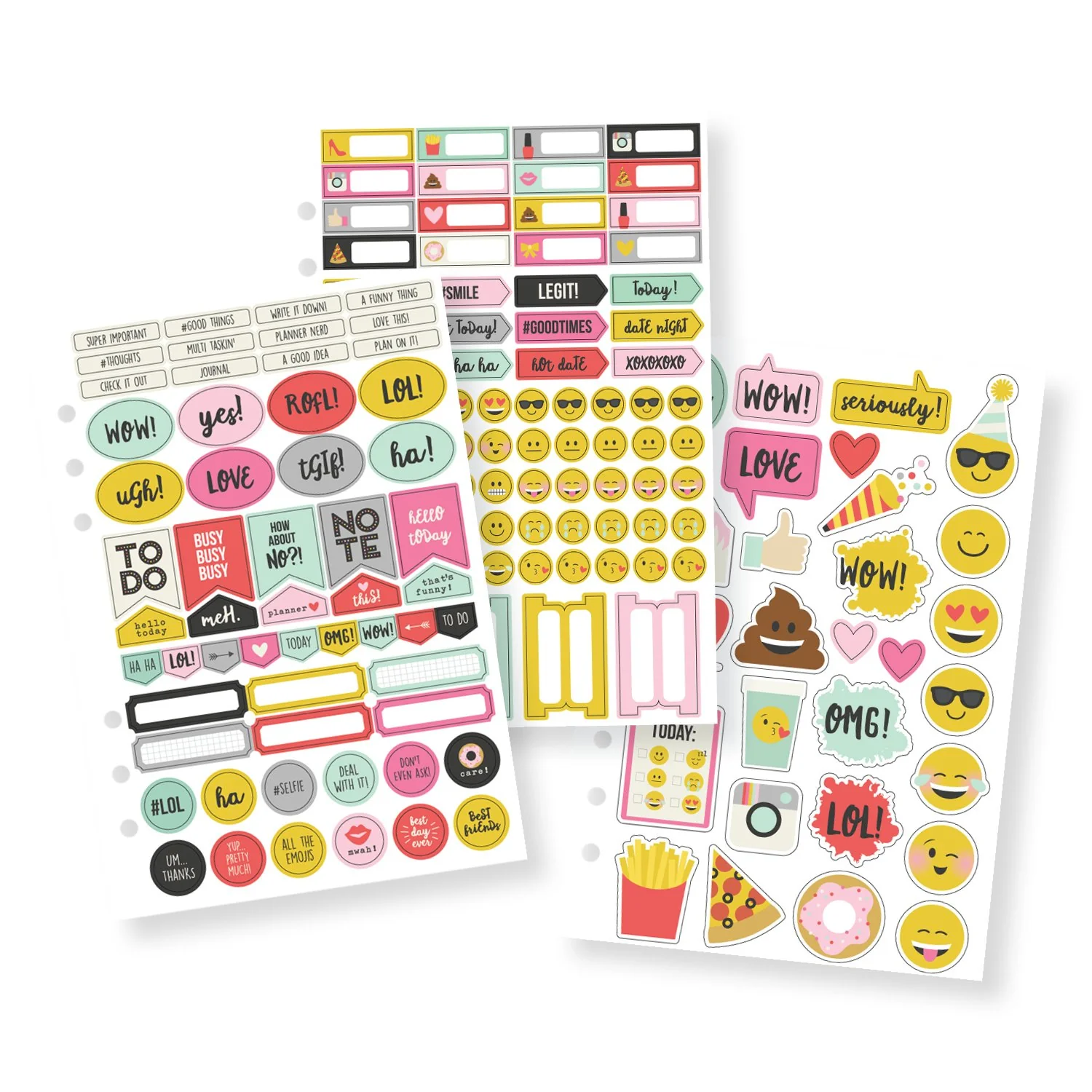 A5 Planner Emoji Love Insert set - Image 4