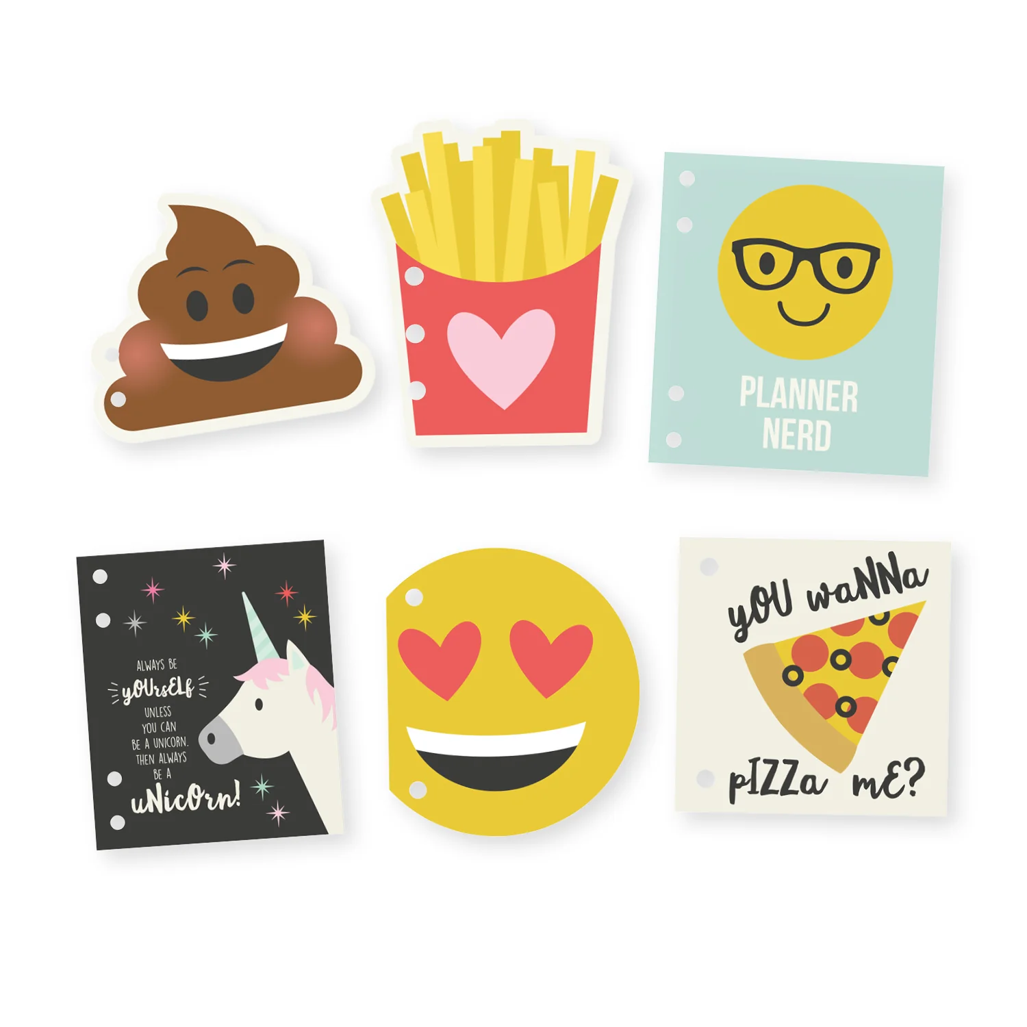 A5 Planner Emoji Love Insert set - Image 5