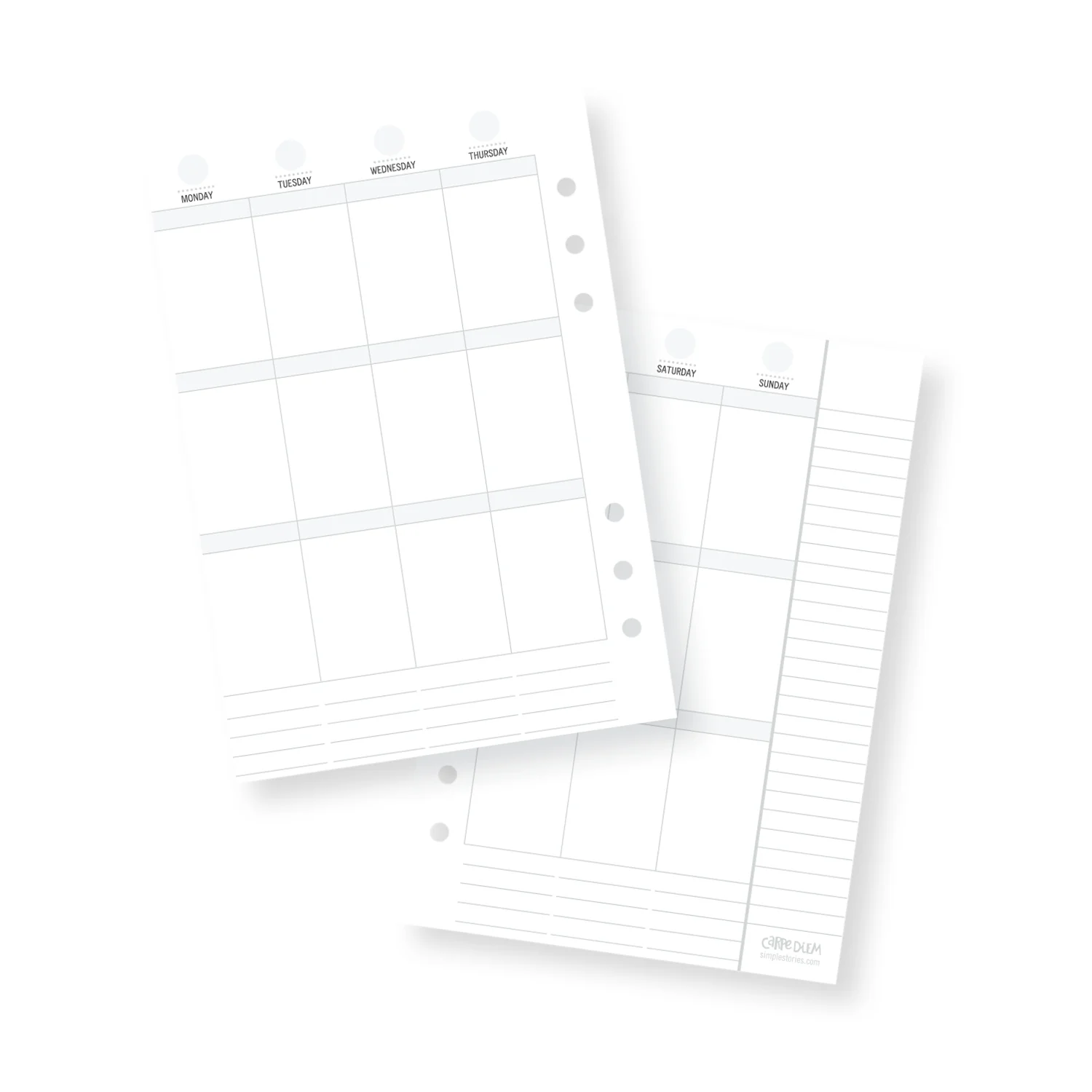 A5 Planner Emoji Love Insert set - Image 8