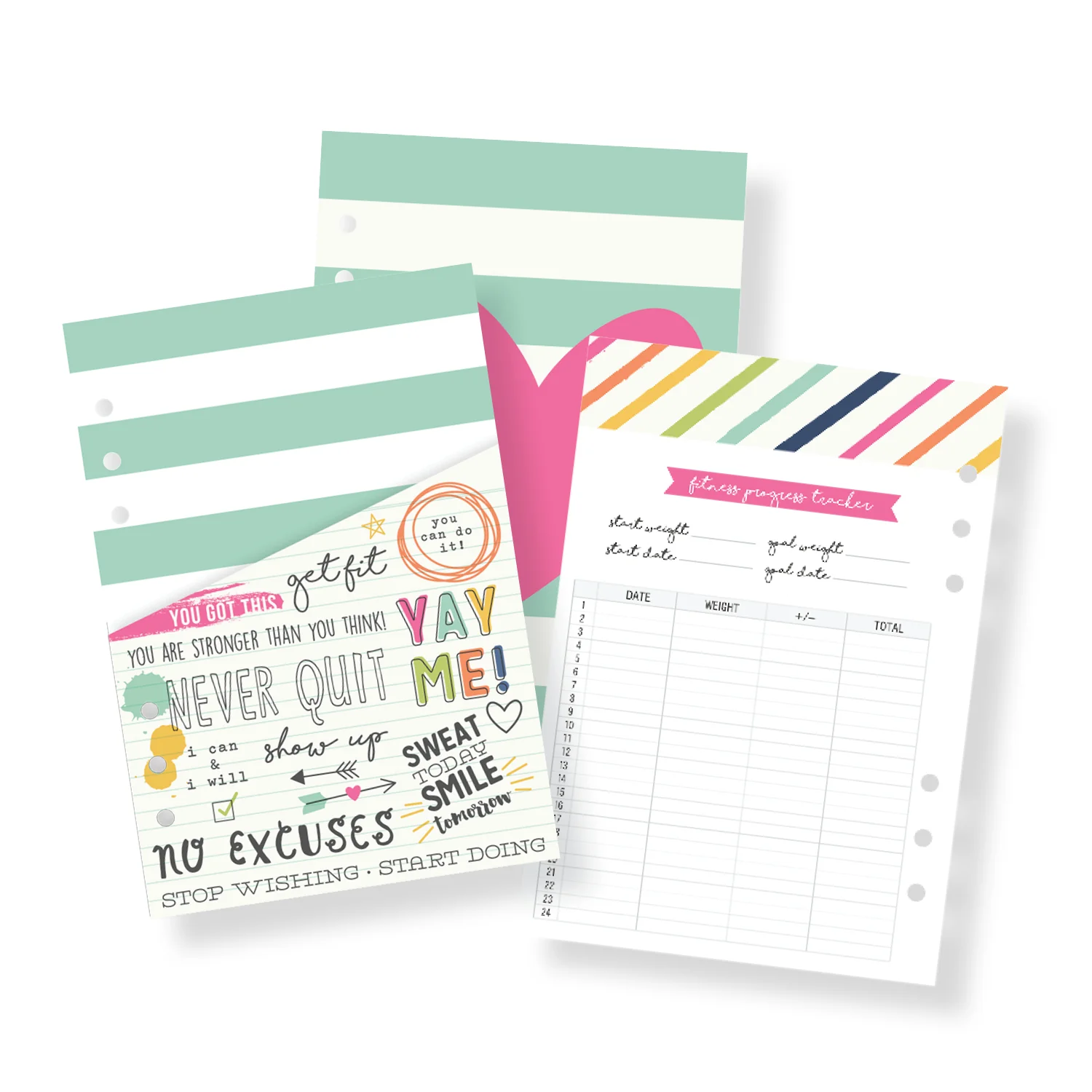 A5 Planner Fitness Inserts - Image 7