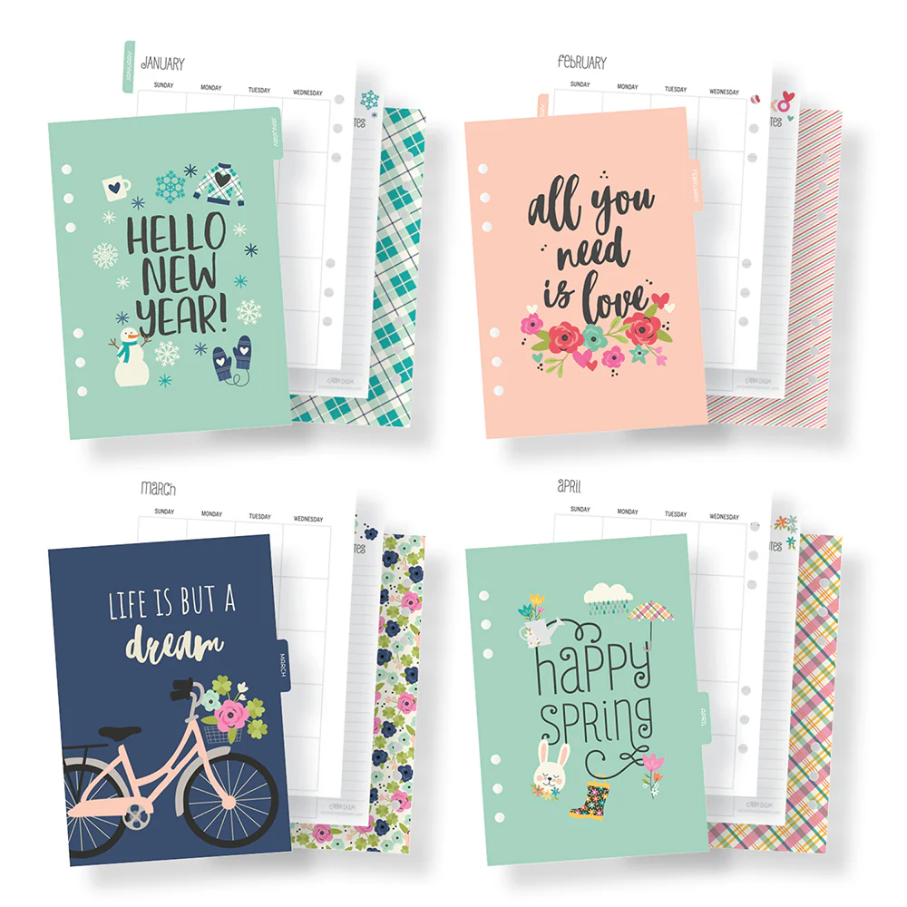 A5 Planner Monthly Seasons Inserts - Image 3
