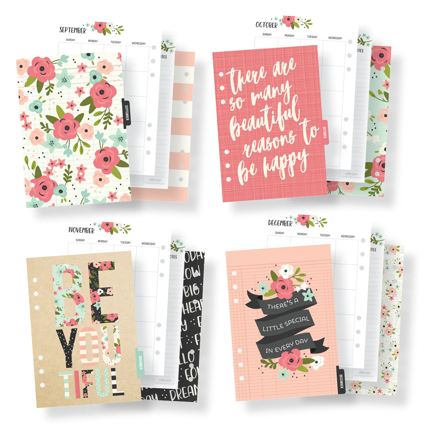 A5 Planner Bloom Monthly Planner Inserts - Image 3