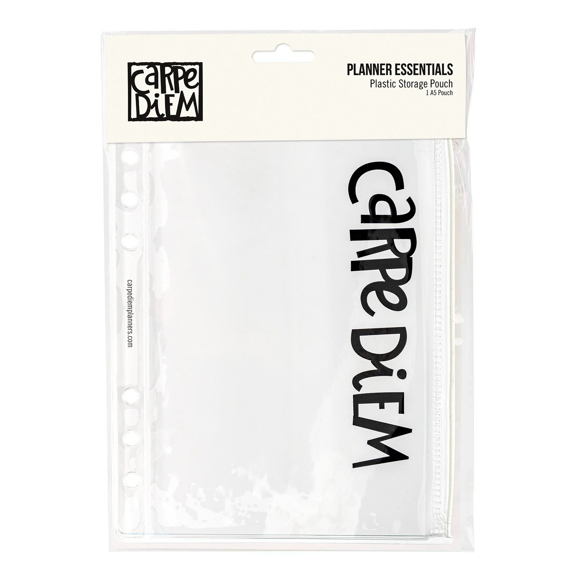 A5 Plastic Storage Pouch with Zip - Image 3