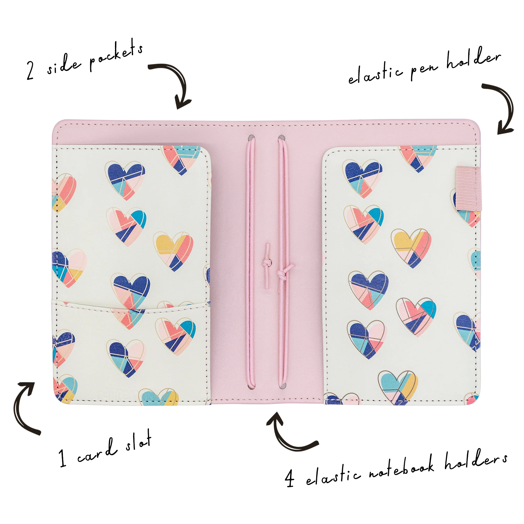 Ballerina Pink A6 Notebook and Passport Holder - Image 3