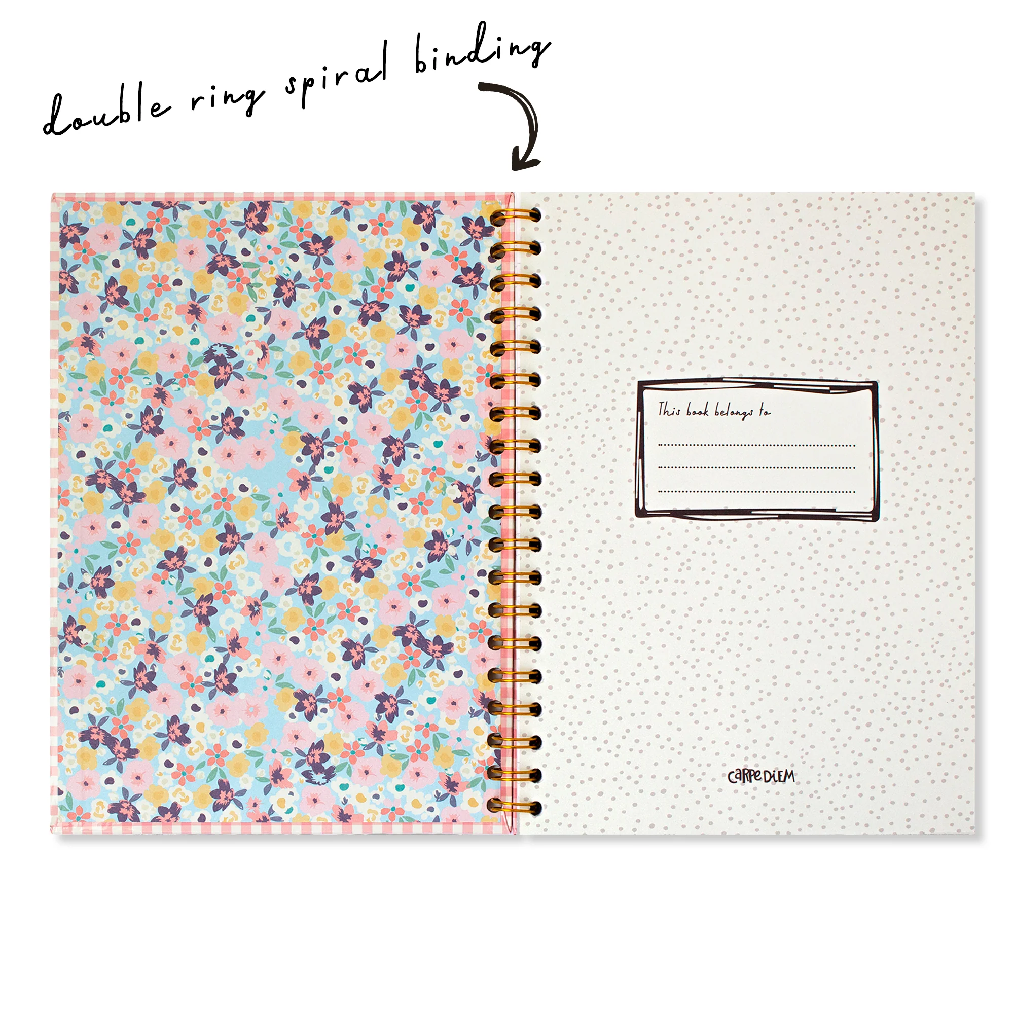 Ballerina Pink Check B5 Hardcover Notebook - Image 6