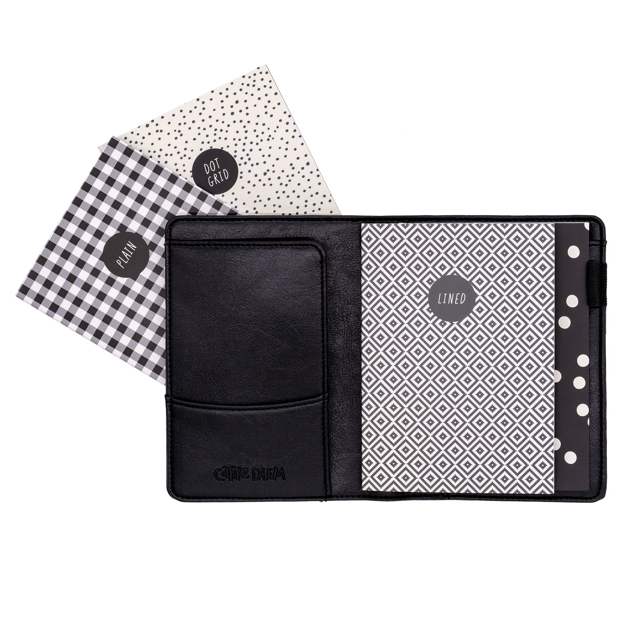Black A6 Notebook and Passport Holder - Image 5