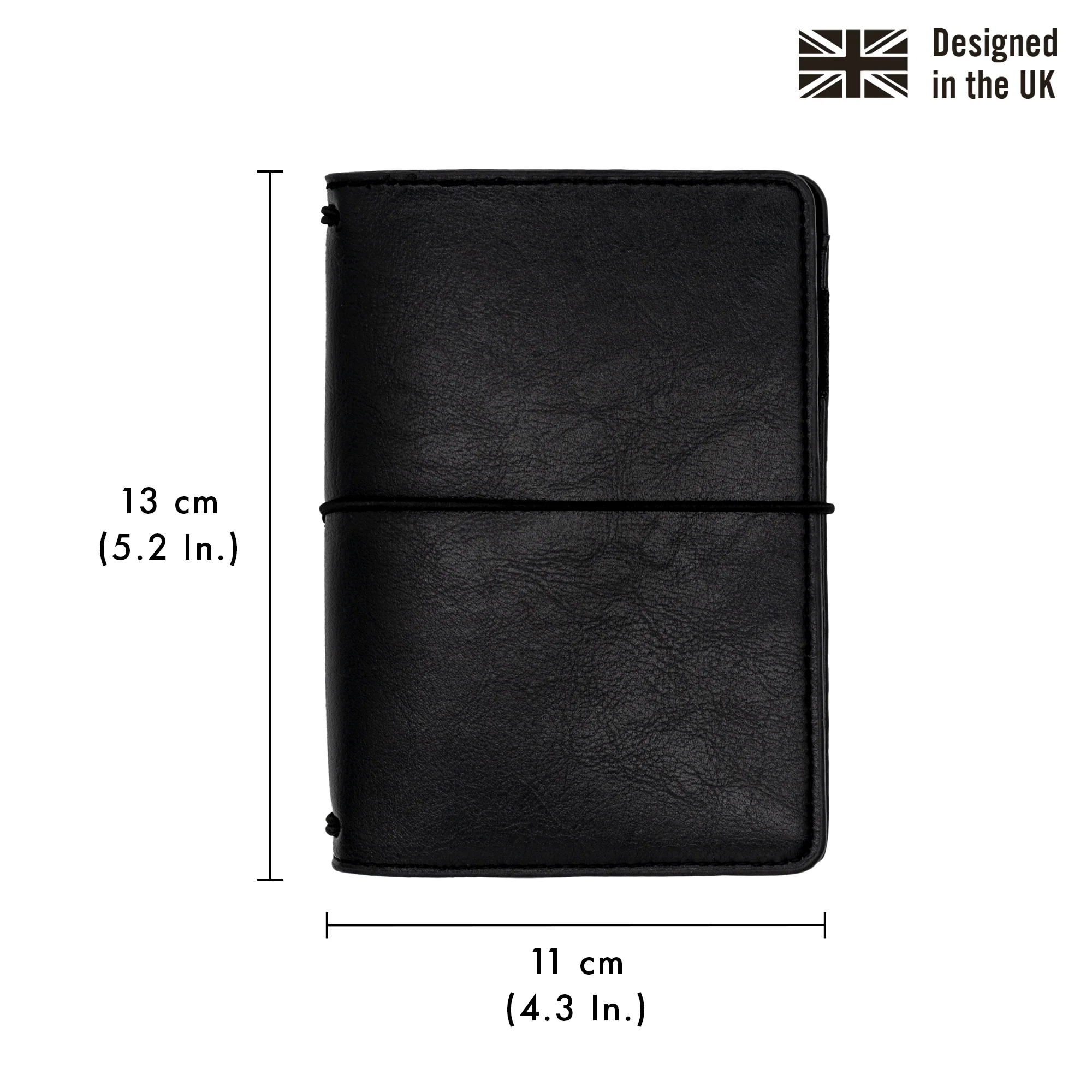 Black A6 Notebook and Passport Holder - Image 6