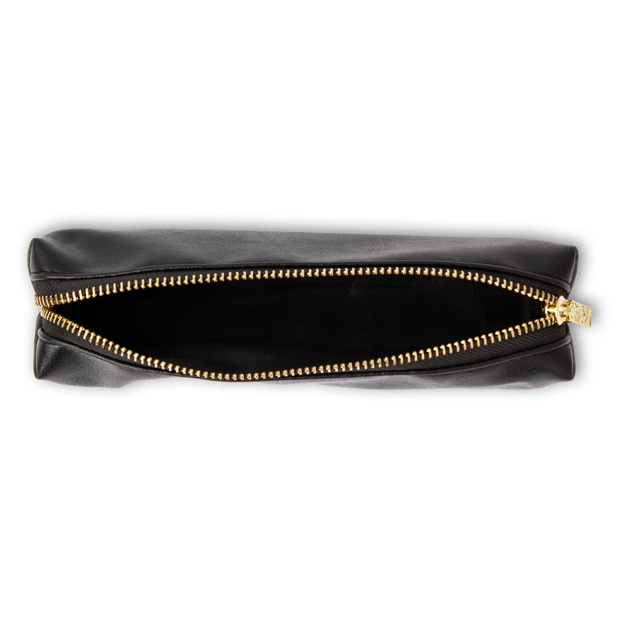 Black 8" Slim Pencil Case/Pouch - Image 3