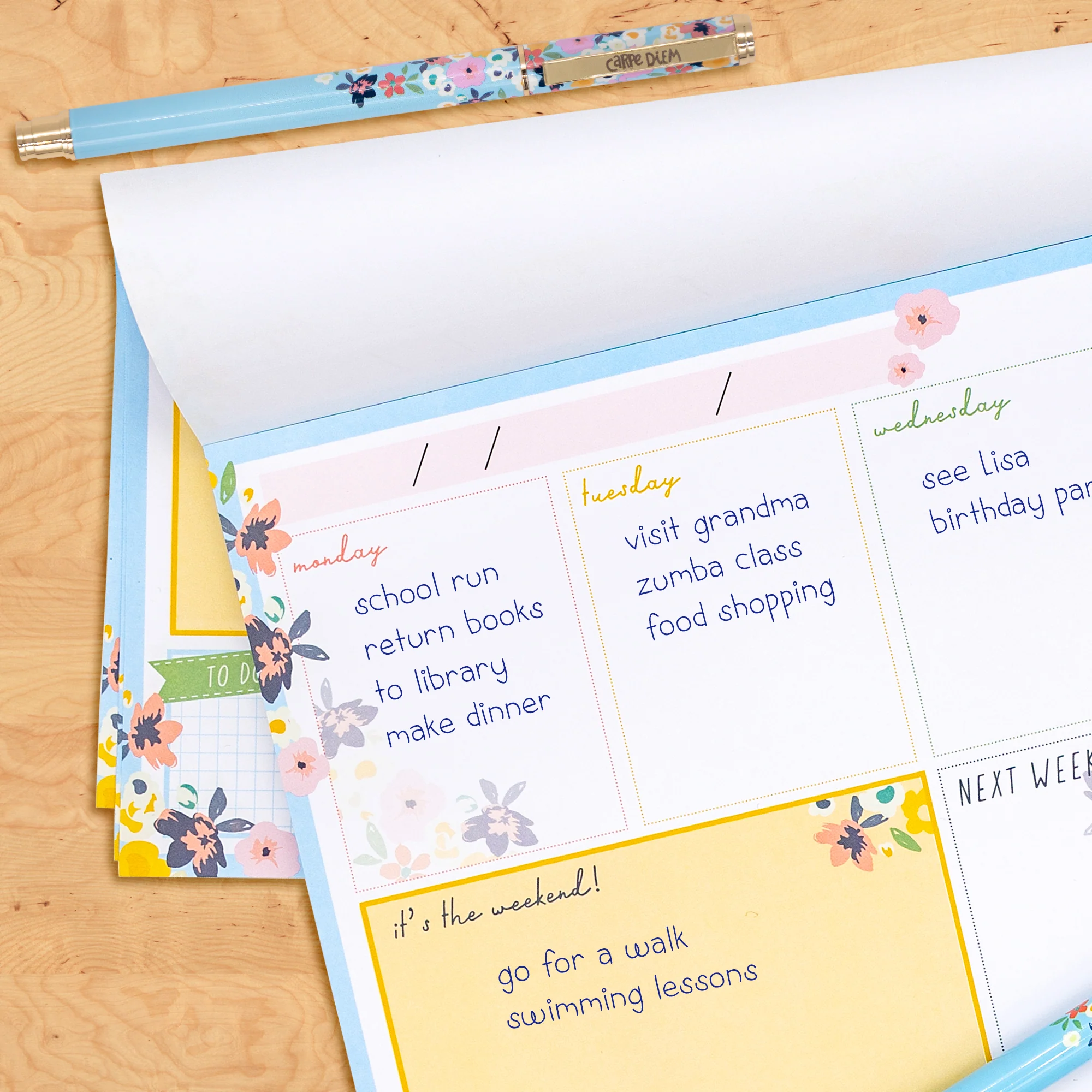 Ditsy Floral Weekly Planner Pad - Image 5