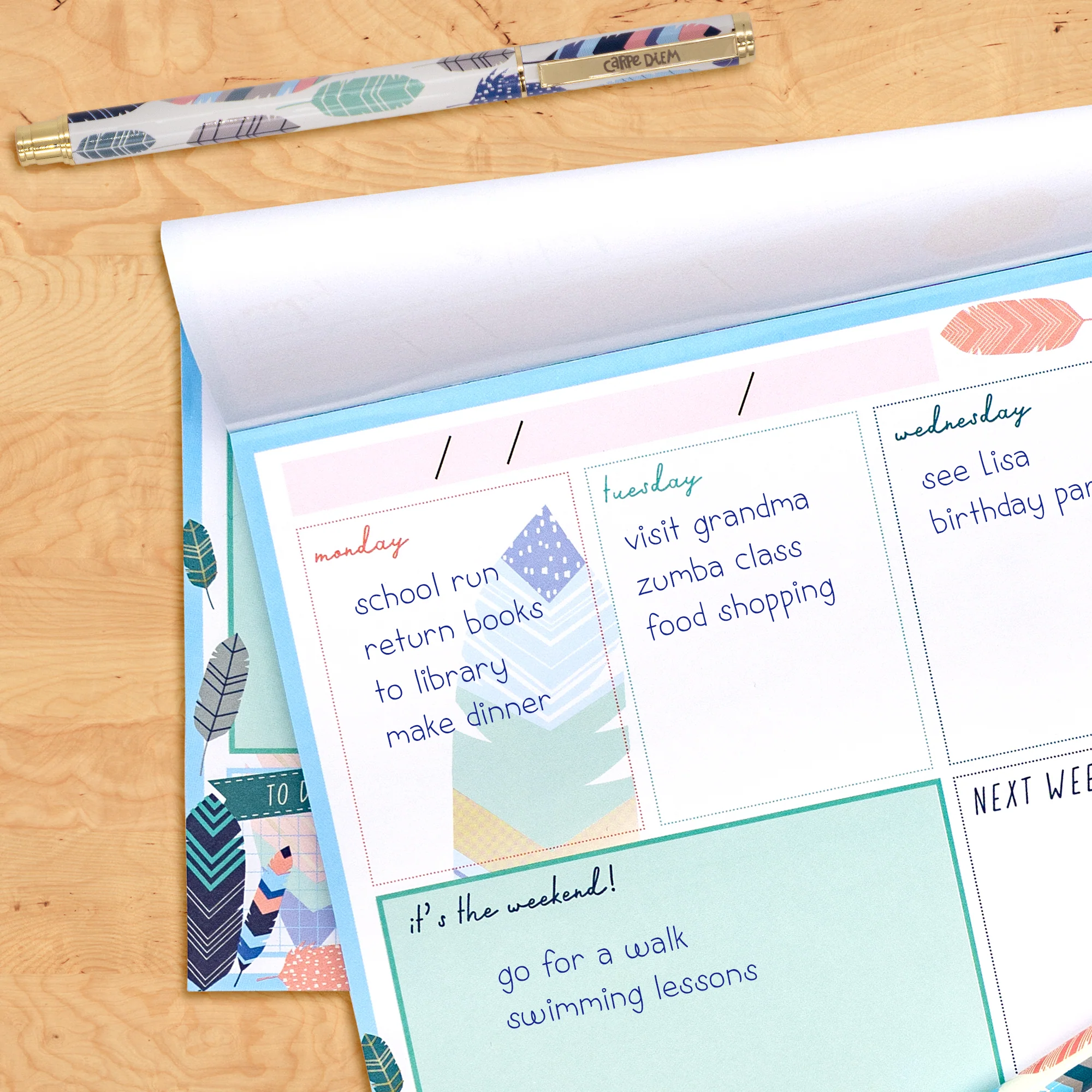 Feathers Weekly Planner Pad - Image 5