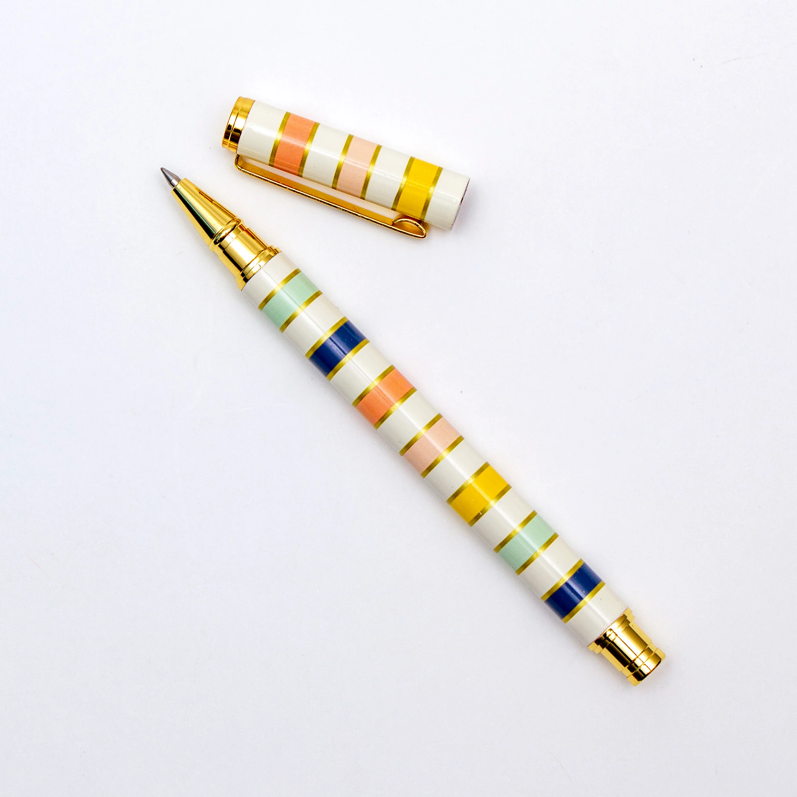Stripes Metal Gel Pen - Image 3
