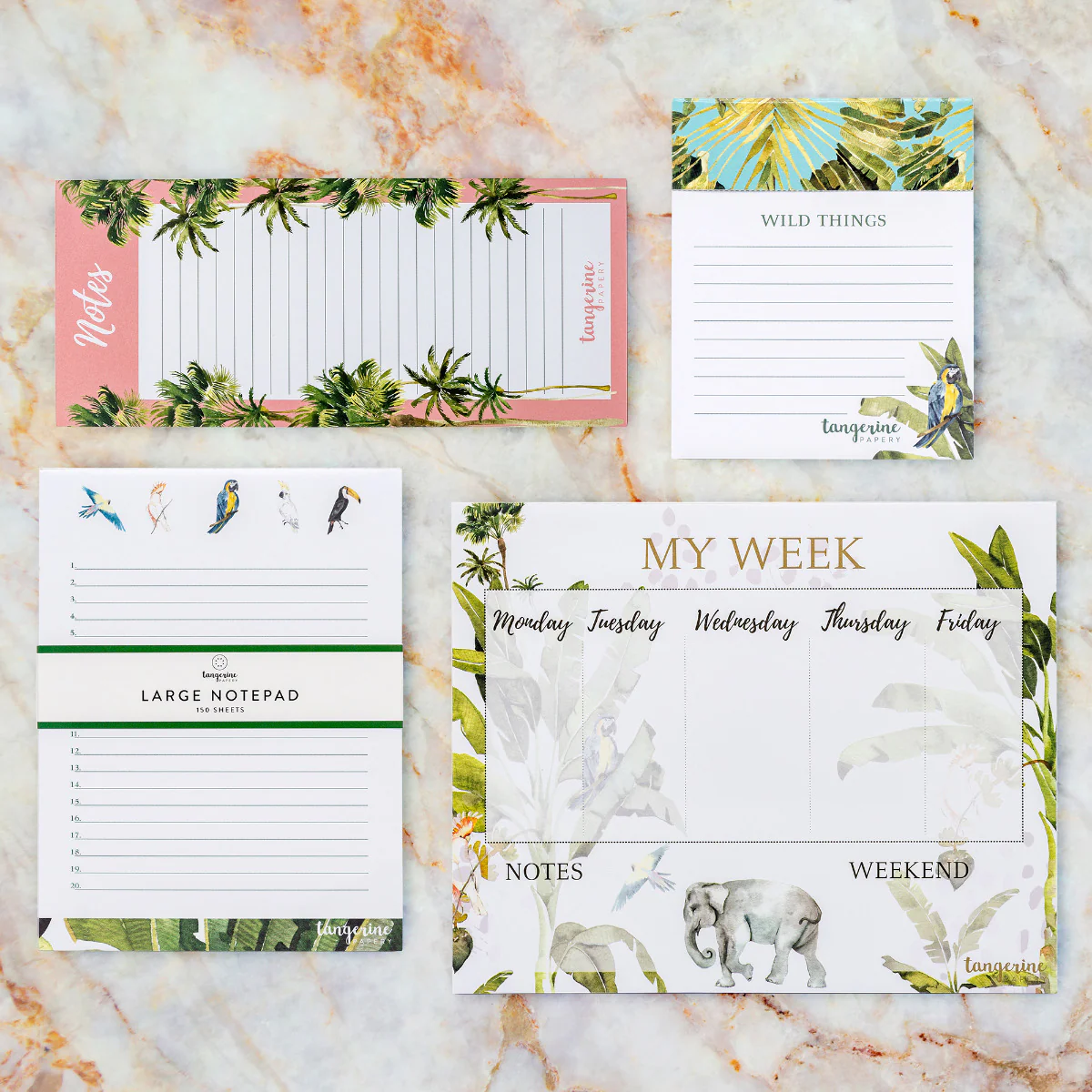 Carpe Diem x La Papelaria, Weekly Planner Desk Pad in Tropical - Image 3