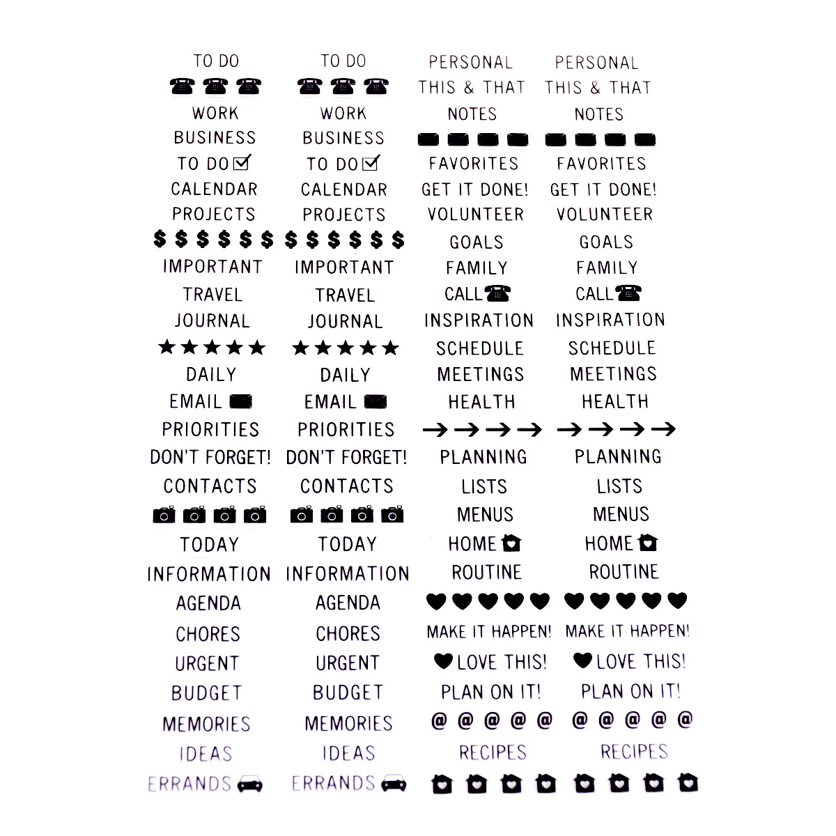 Clear Planner Label Stickers - Image 3