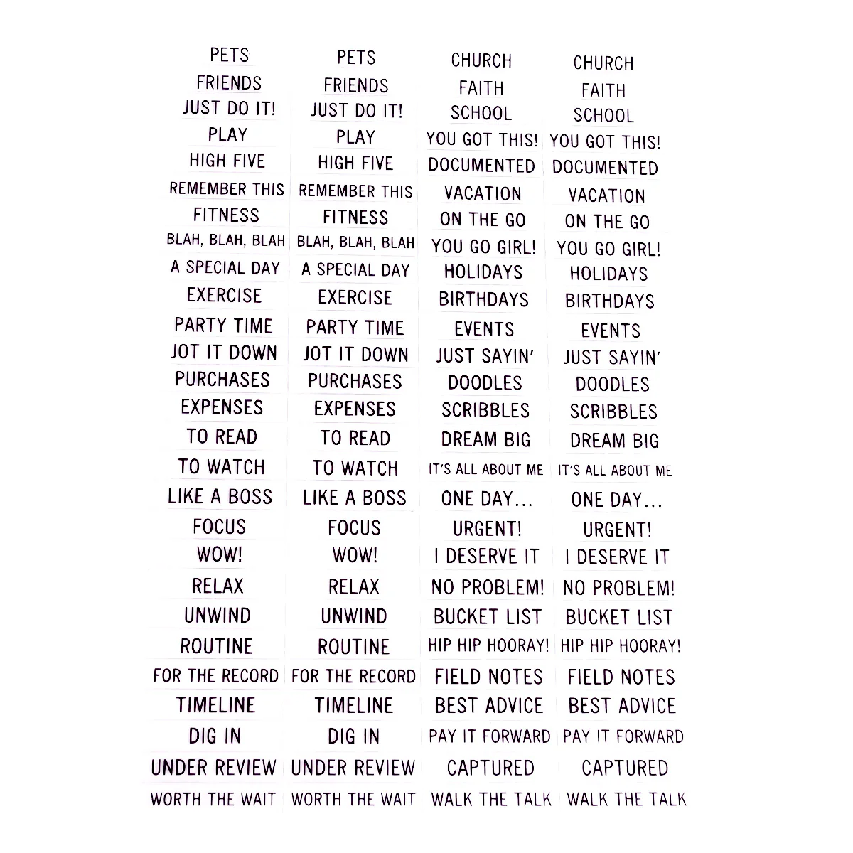 Clear Planner Label Stickers - Image 4