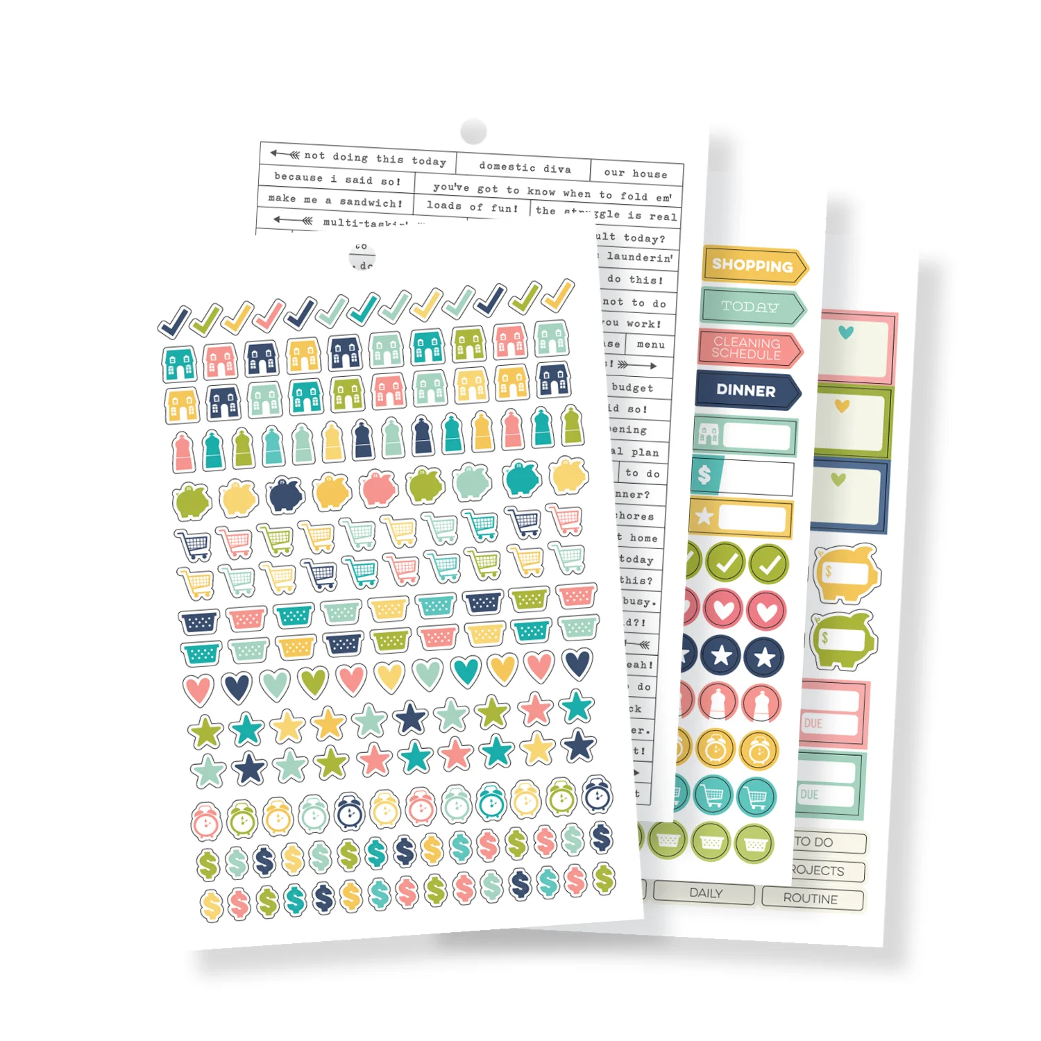 Home A5 Sticker Tablet - Image 4