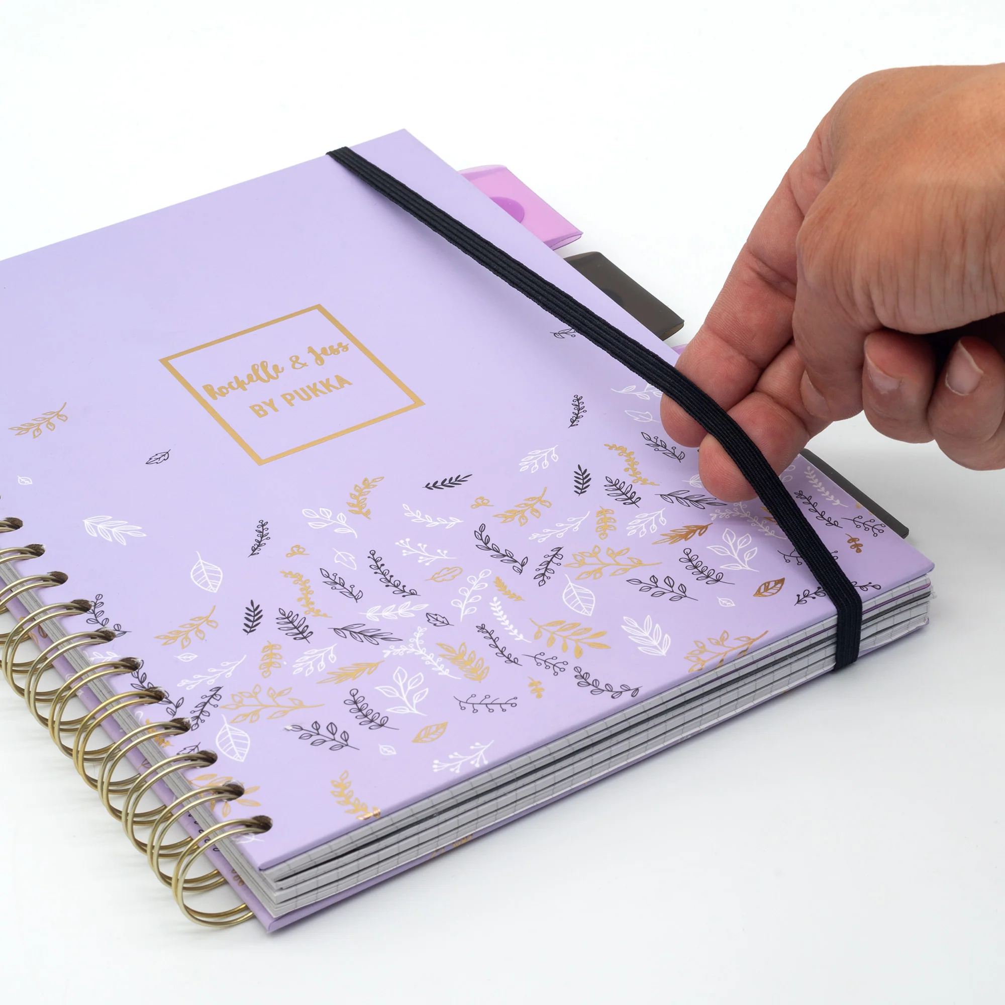 Lilac Rochelle & Jess Squared B5 Subject Divider Notebook - Image 4