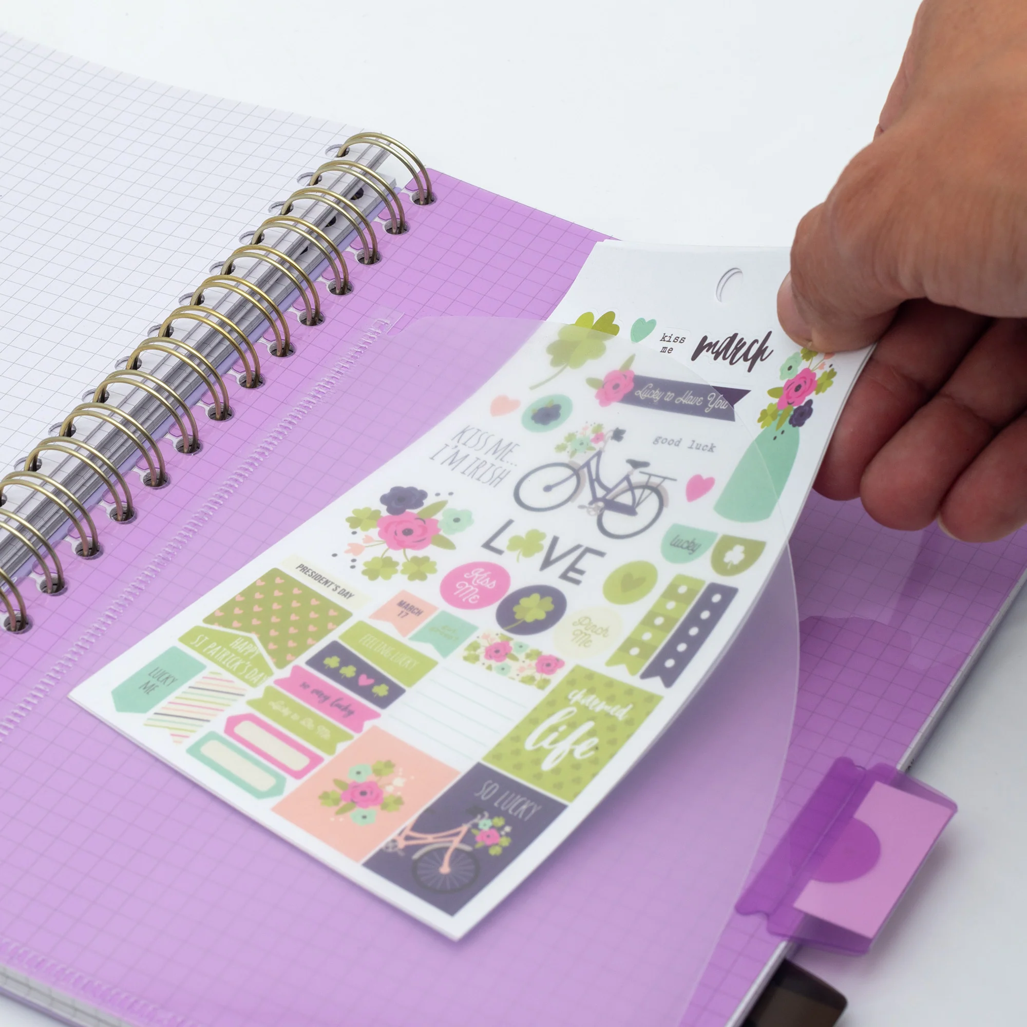 Lilac Rochelle & Jess Squared B5 Subject Divider Notebook - Image 5
