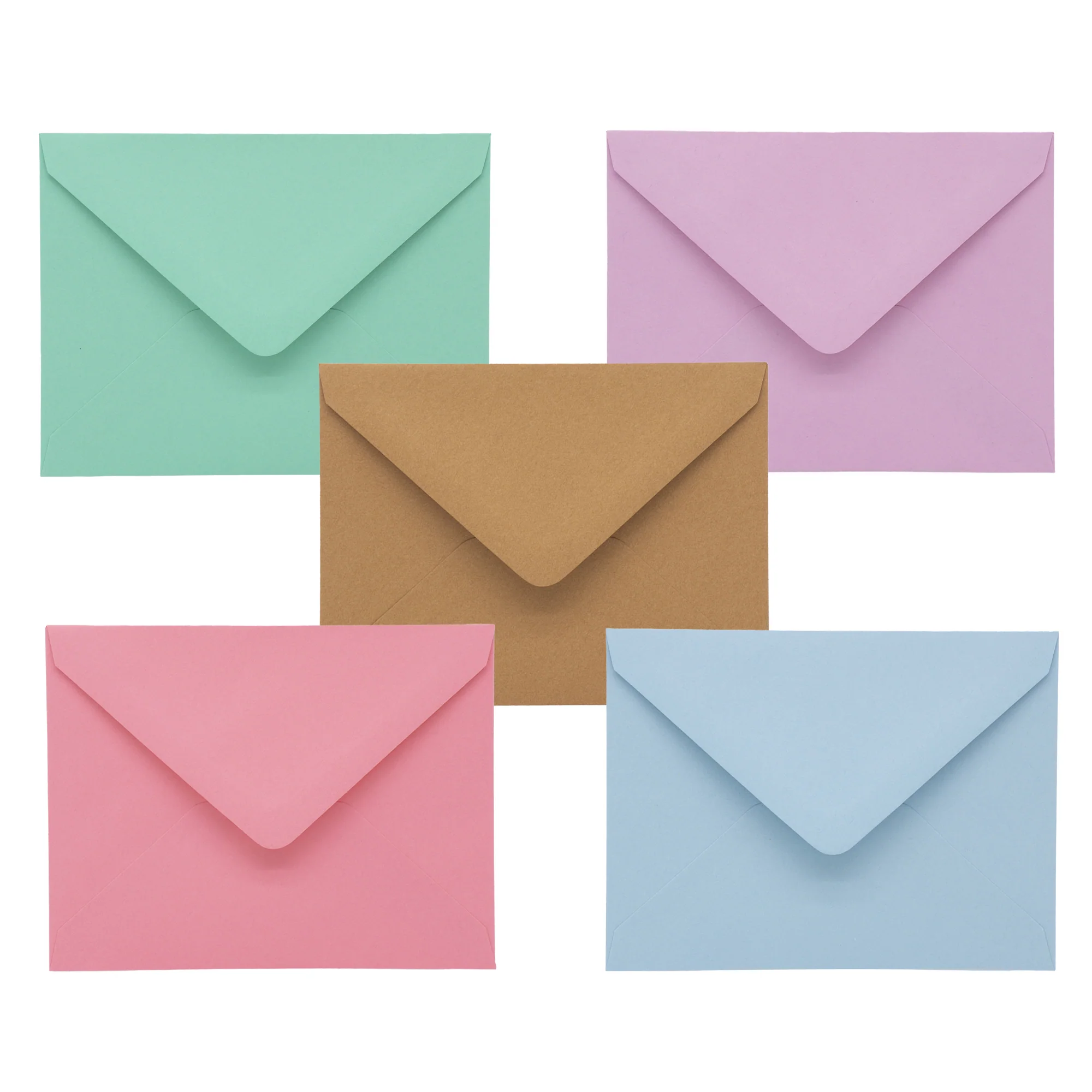 Pastel Coloured Assorted A7 Envelopes - Pack of 25 - Image 4