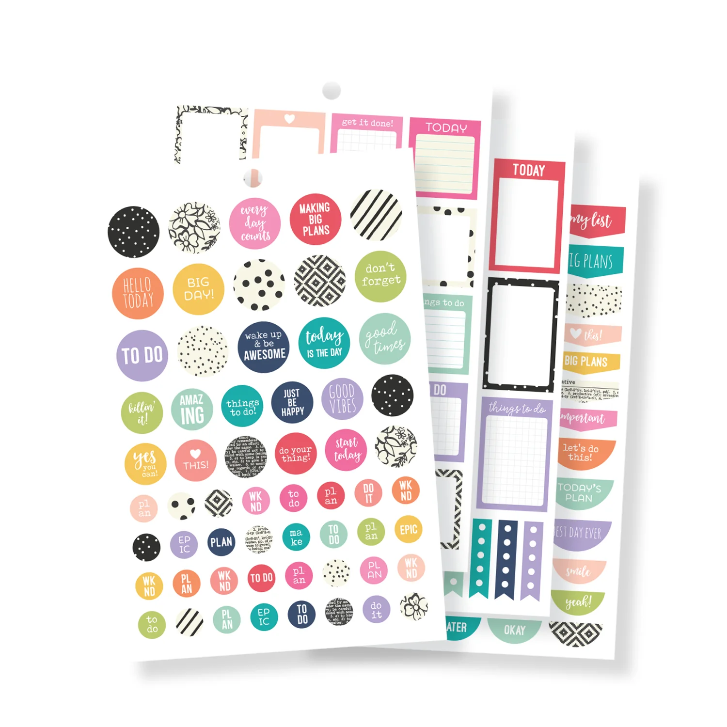 Planner Basics A5 Sticker Tablet - Image 3