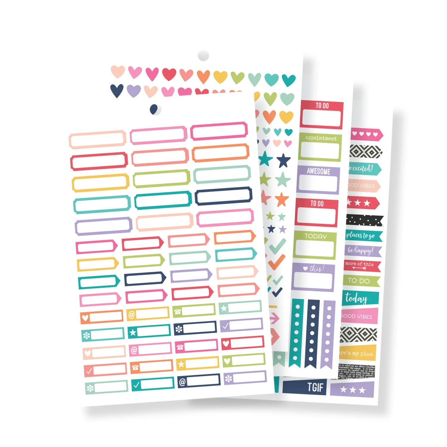 Planner Basics A5 Sticker Tablet - Image 4