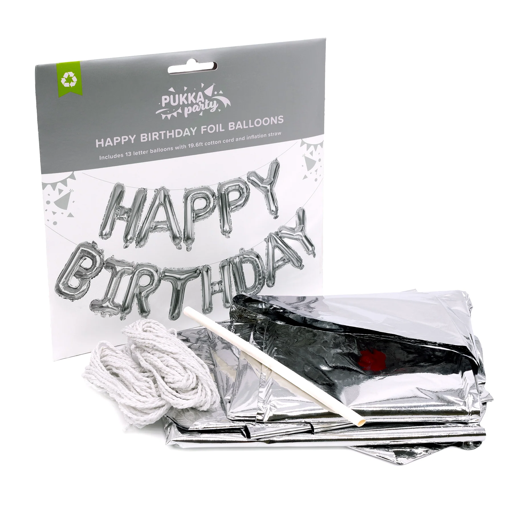 Pukka Party Happy Birthday Foil Balloons - Image 2