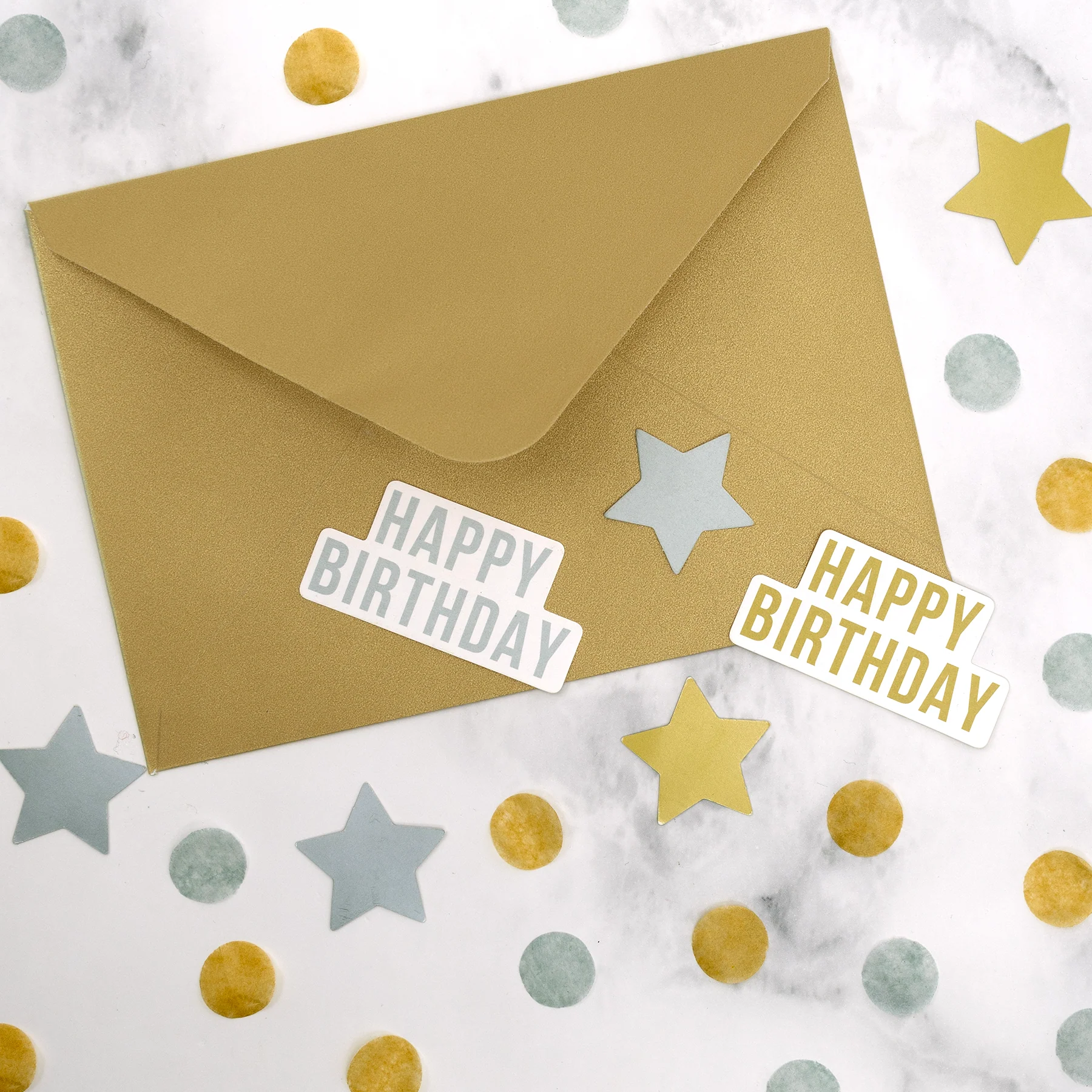 Pukka Party Metallic Birthday Confetti, Pack 3 - Image 4