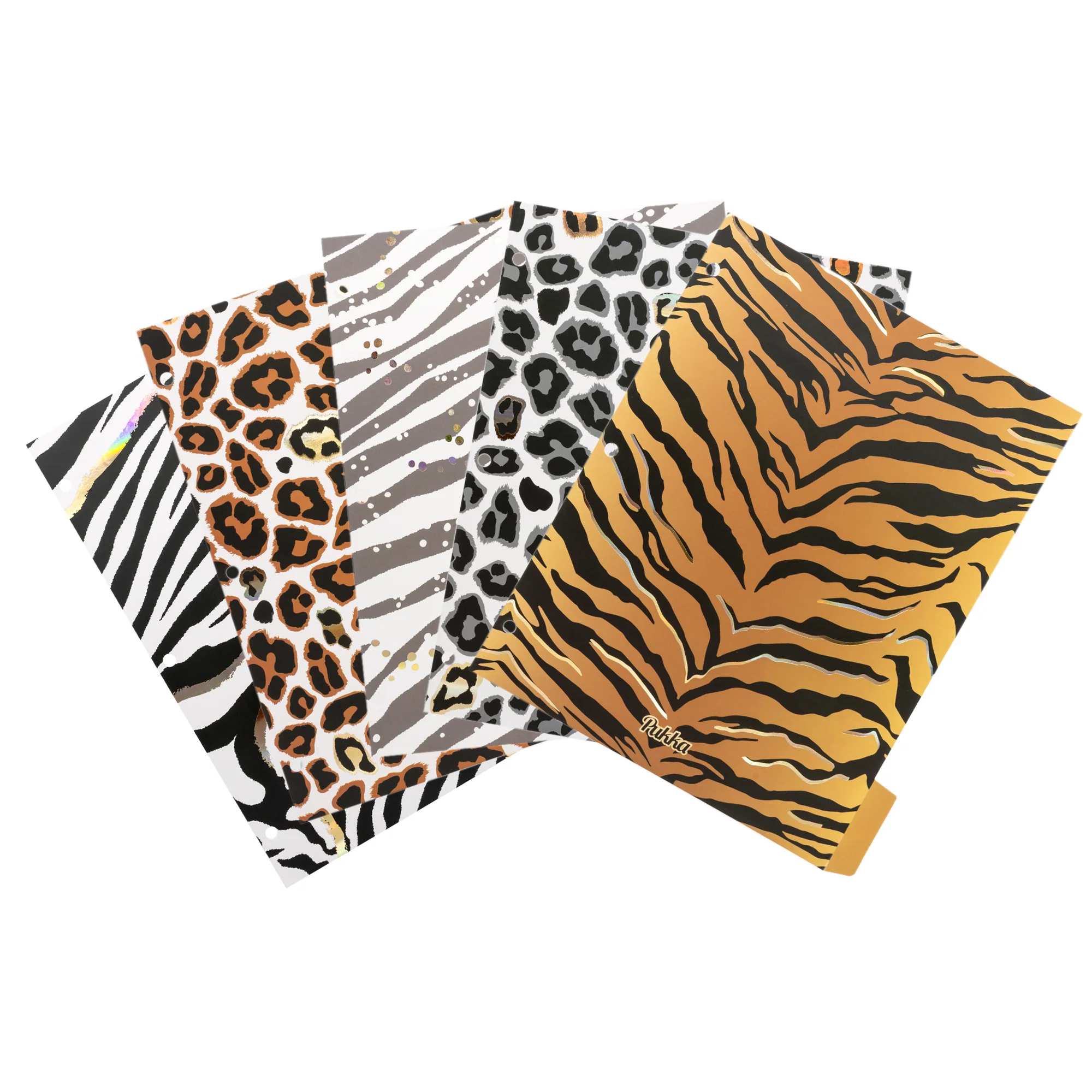 Wild Zebra Print Rollbound Binder Preloaded 3-Ring - Image 7