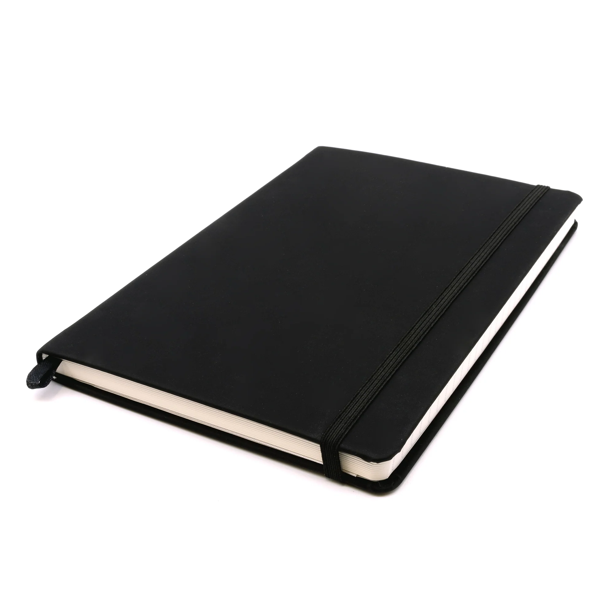 Soft Cover A5 Notebook College Ruled in Black - Image 3